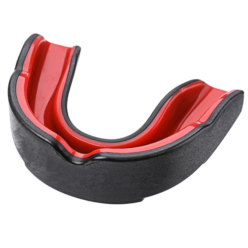 Sport Mond Guard Voor Volwassen Junior Eva Tanden Protector Voor Contact Sport Boksen Worstelen Rugby Hockey Bretels Beschermen Tanden: Black red