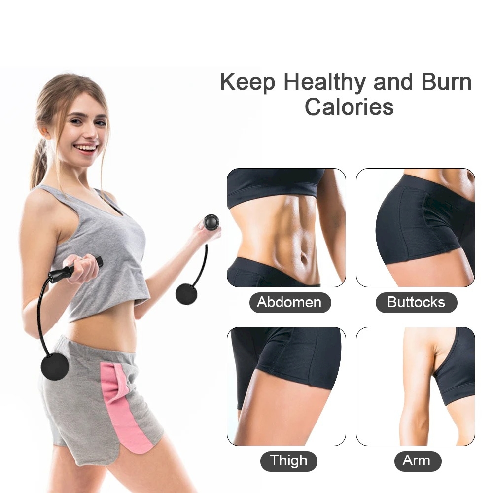 Schnurloses schweres Ball-Springseil, Fitness-Ausbildung, Heim-Fitnessstudio, Innenbereich, Fettverbrennung, Bodybuilding, tragbare Trainingsgeräte für Männer und Frauen