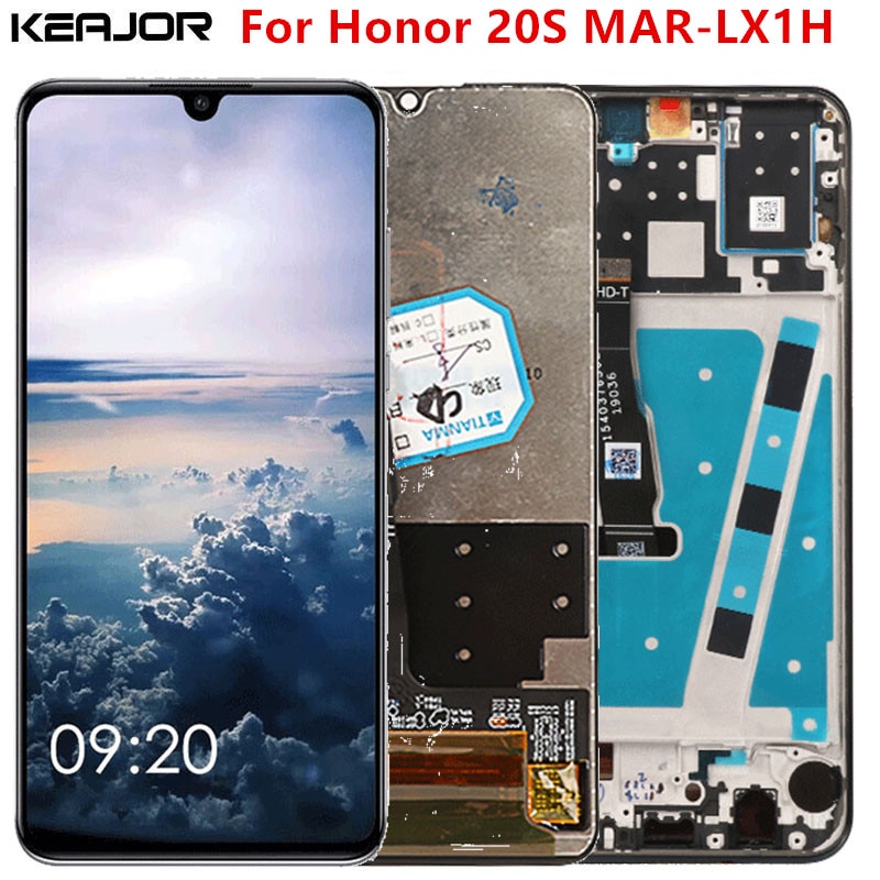 Para huawei honor 20 s tela lcd testado aaa display lcd + tela de toque com substituição do quadro para huawei honor 20 s MAR-LX1H