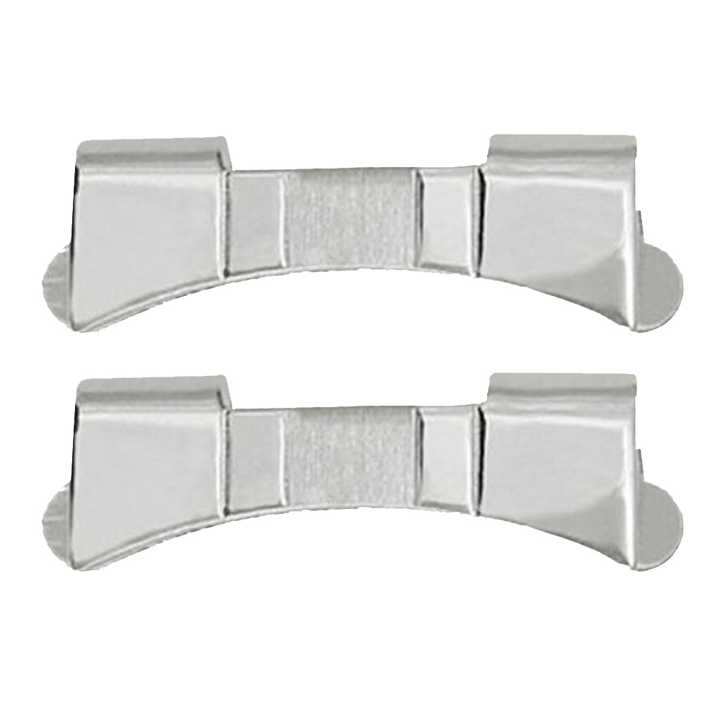2 kpl ruostumatonta terästä 19mm-24mm kaarevan pään kellon ranneke kellon linkki vaihtaa 19mm 22mm 24mm