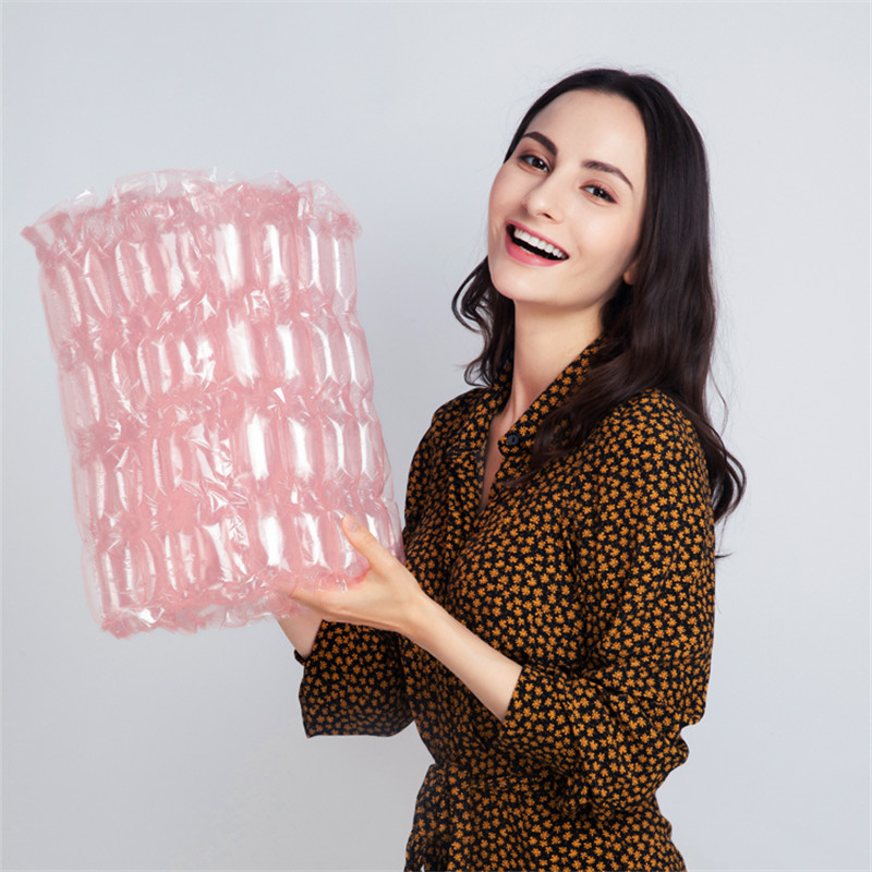 Buffer Inflator Packing FiIm Bubble Film Air Cushion Film Roll Shockproof Inflatable Plastic 4 Row Protective Bubble Wrap