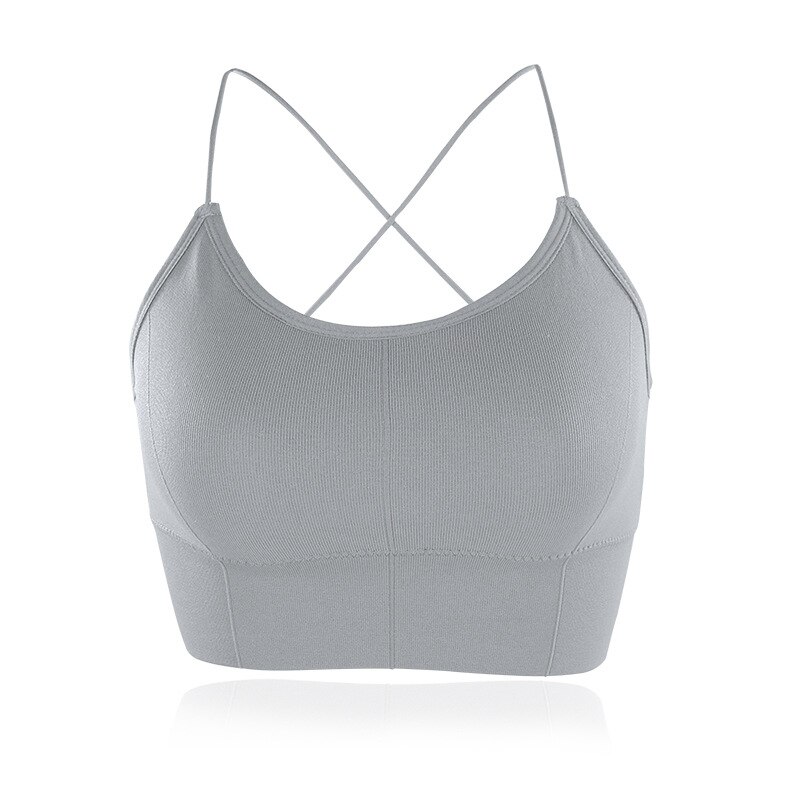 Sujetador deportivo para mujer, Tops de gimnasio para Fitness, ropa interior acolchada, camisetas sin mangas para entrenamiento, ropa de calle de ocio, chaleco de entrenamiento para correr: 1