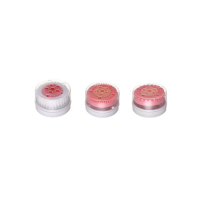 Sonic Nu-cepillo de limpieza Facial giratorio, sistema de Spa galvánico que puede limpiar y quitar espinillas: Brush head-3pcs