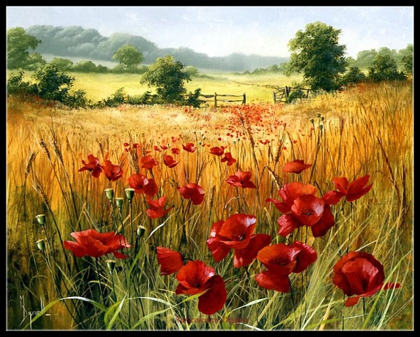 Broderie point de croix compté Kits couture-artisanat 14 ct DMC couleur bricolage Arts fait main décor-paysage 228 w x 182 h: 8