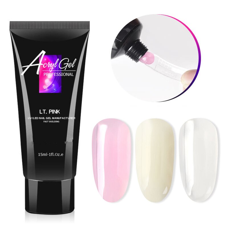 Kit de faux-ongles pour Extension de Gel UV, ensemble français pour construction rapide, moule, pointes, cuillère à cuticules en acier inoxydable, brosse à trancher, 6 pièces
