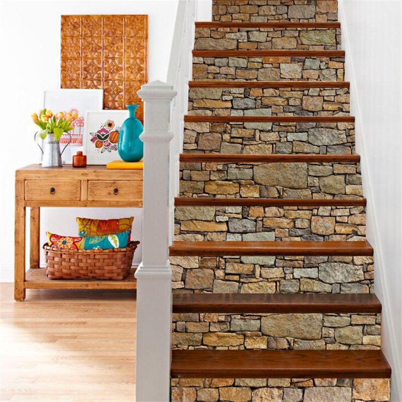 1PC 18*100CM DIY Stair sticker Home office Shop Decoration Wall Sticker