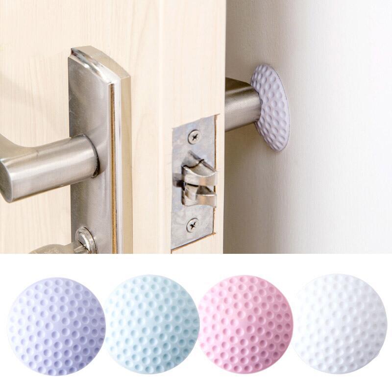 Accueil Gadget bouchon de porte bouton de porte en caoutchouc garde-boue serrure protection coussinet de porte antichoc protecteur mural accessoires de cuisine: Random Color