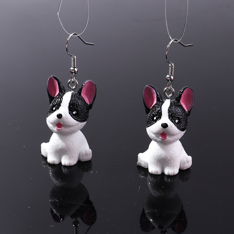 3D Cartoon Animal Earrings for Women Lovely Pets Dog Cat Pig Pendants Earrings for Girls Birthday Party Jewelry