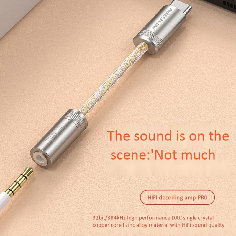 Décodeur amplificateur Portable NillKiN 3.5mm pour taper des Codecs DAC DSD dur décoder ampli HiFi pour SAMSUNG HUAWEI iPhone