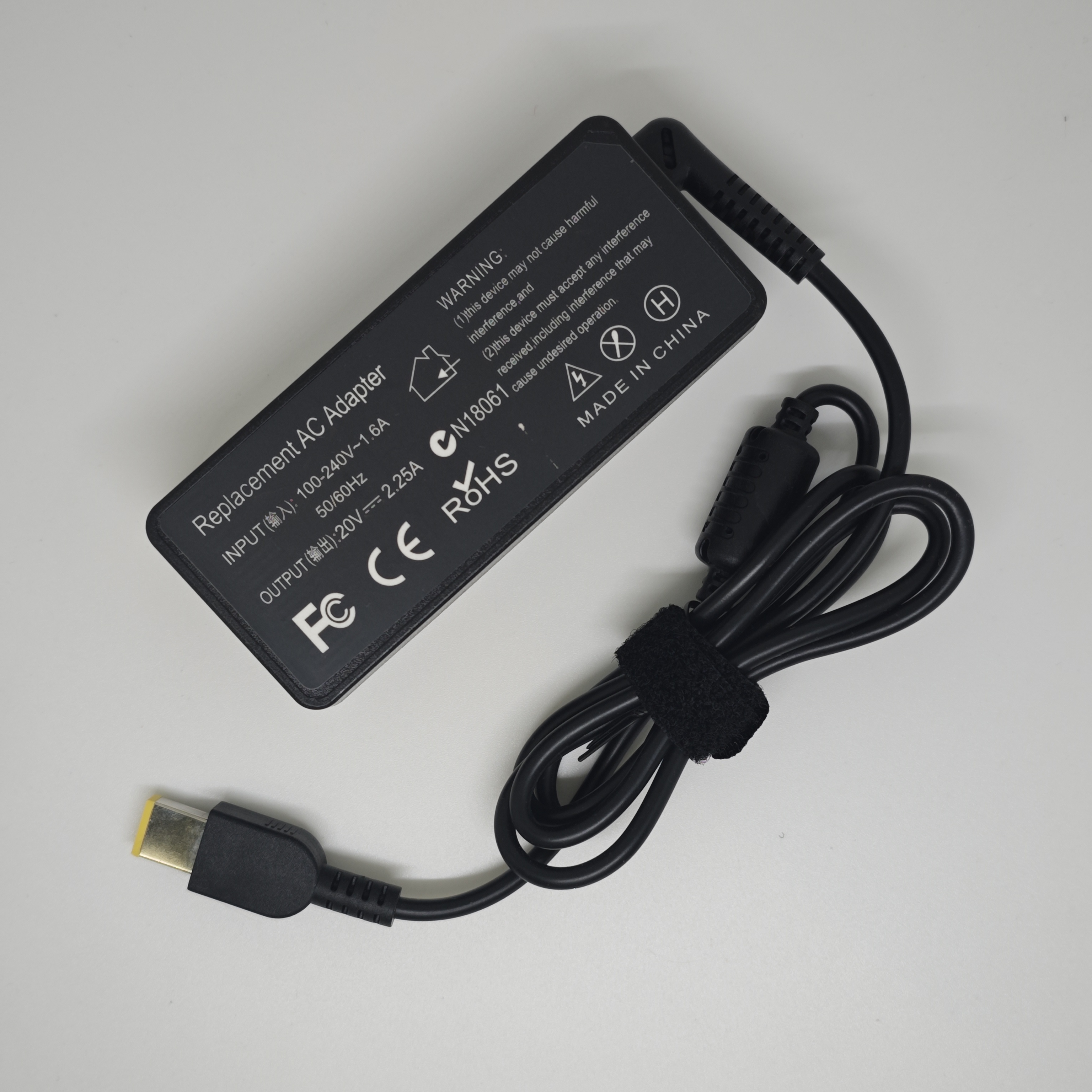 Laptop Charger 45W 20V 2.25A Slim Tip AC Adapter ADLX45NCC3A for Lenovo ThinkPad X230s X240 X240S X250 X260 X270 T440 T440S