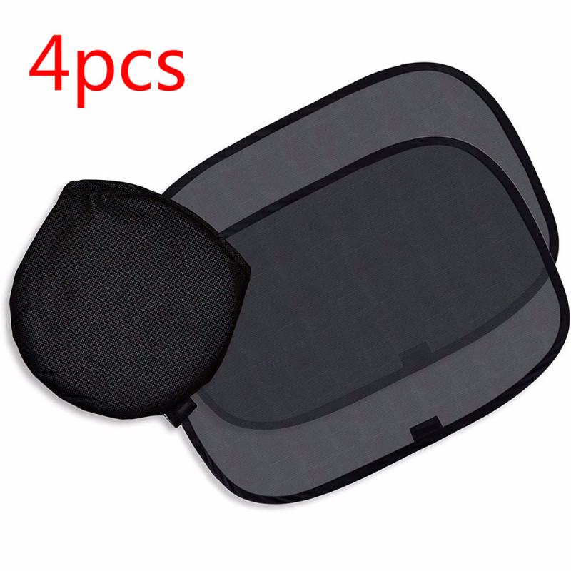 Parasol de ventana lateral para coche, protector de pantalla electrostática, funda Anti-UV, 2 uds.: 4pcs