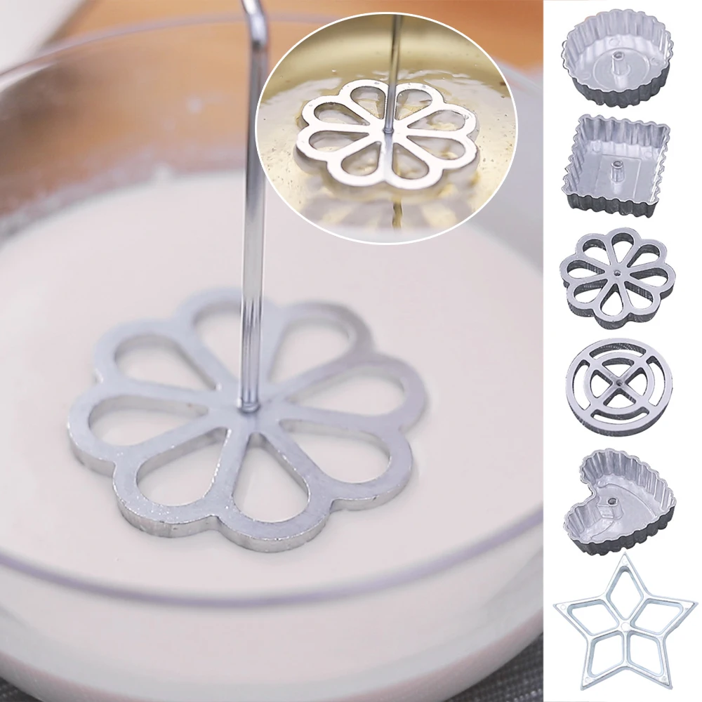 Aluminum Classic Rosette Iron Maker Waffle Timbale Molds Funnel Cake Ring Maker Cookie Bake Mold Bunuelos Mold Kitchen Gadgets