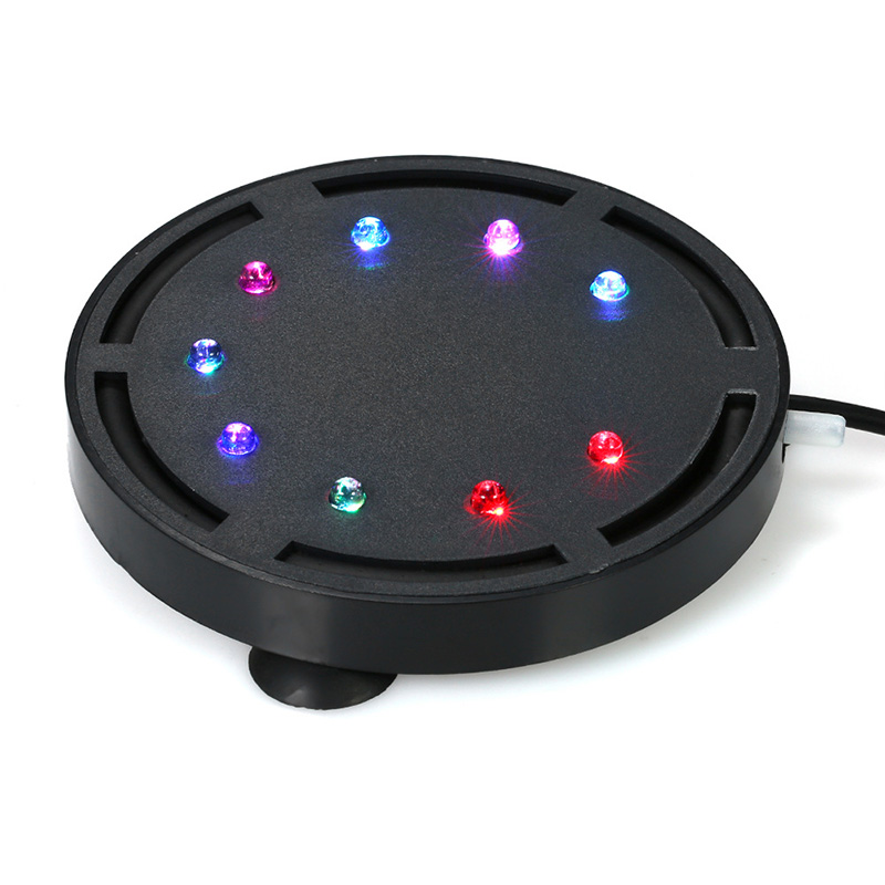 Akvarium belysning nedsænket led boble luft lys farverig akvarium dekoration fisk tank bobler lampe eu stik vandtæt