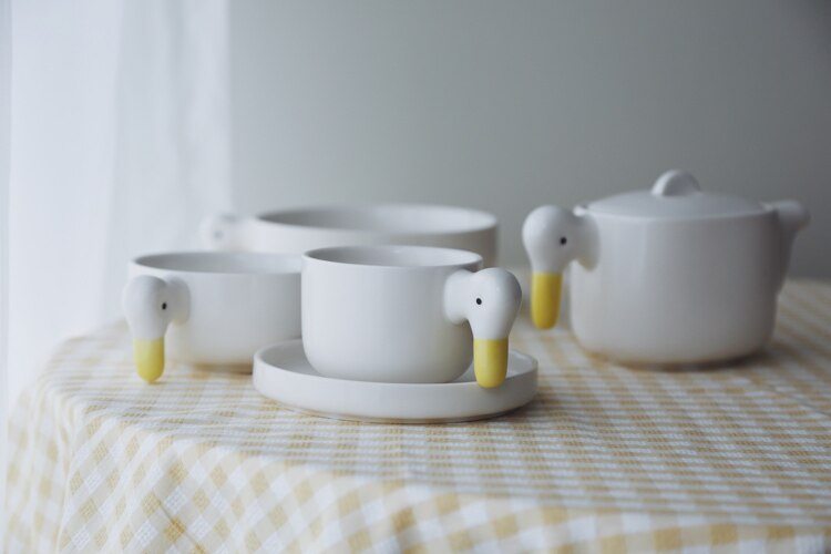 Ceramic Office Coffee Cup White Milk Crockery Coffee Cup Mate Japanese Retro Tazzine Caffe Espresso Cups BC50BD