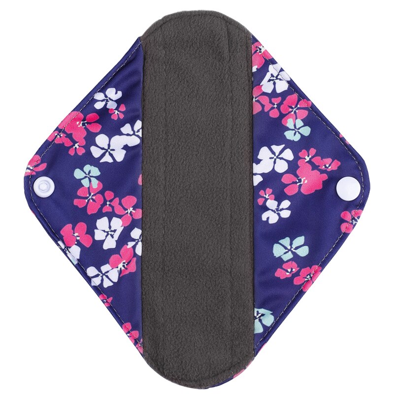 [simfamily] 10Pcs Reusable Pads Bamboo Charcoal Pads Sanitary Pads Washable Panty Liner Mama Maternity Menstrual Cotton Dads: 1S