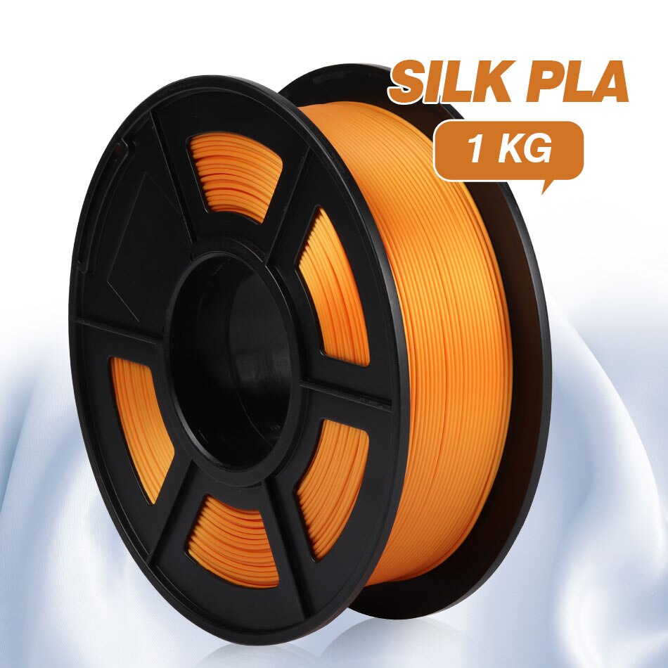 SUNLU Filament PLA Plus 1.75MM 1KG Silk PLA 3d Filament For 3d Printer Supplies Neat Winding Printing No Tangle: Silk Brass