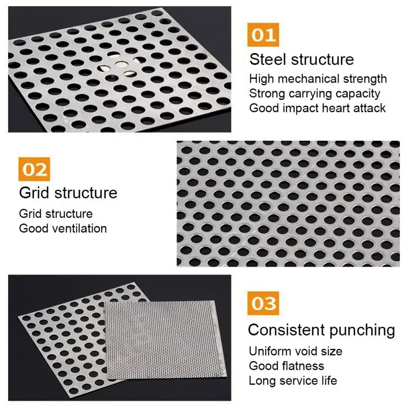 1mm thick strainer plate 304 stainless steel porous mesh maelstrom drain cover metal drain cover plant trellis protector