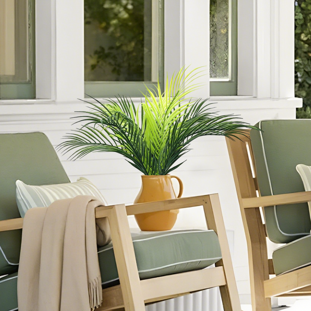 1 st 9 Bladeren 50 cm Kunstplanten Tropische Palmboom Tak Kerst Decoratie Home Decor Kamer Tuin Kantoor Jungle Party