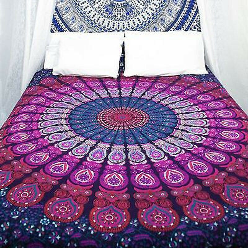 Nueva Toalla de playa redonda plegable, colgante de pared de secado rápido, manta Mandala pícnic al aire libre, alfombra de pavo real, Alfombra de acampar, toallas de natación