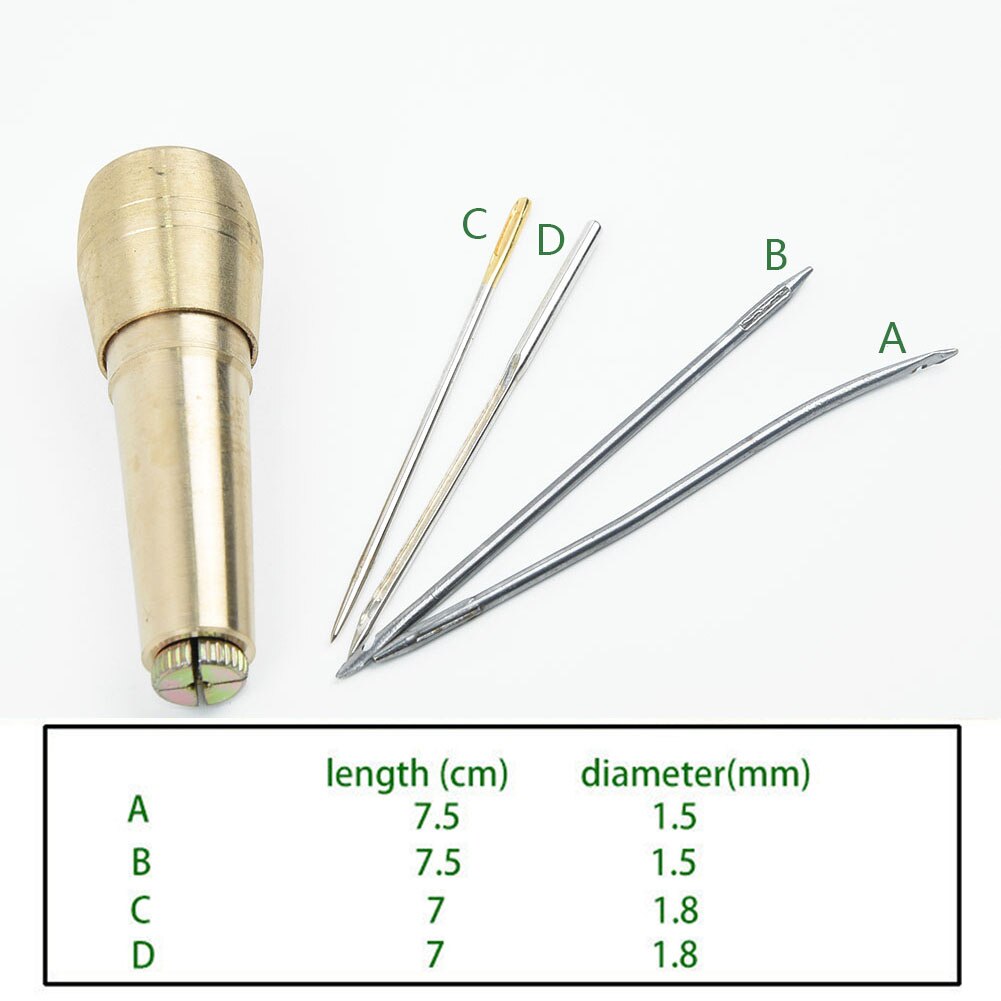 Leather Sewing Needle Kit Fix Tool Needle Kit Canvas Sewing Machine Stitcher Awl