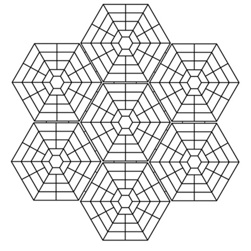 20Pcs Six Angle Fish Pond Net Protectors Fish Pond Nets Plastic Fish Guards Pond Mesh for Home Shop (Black)