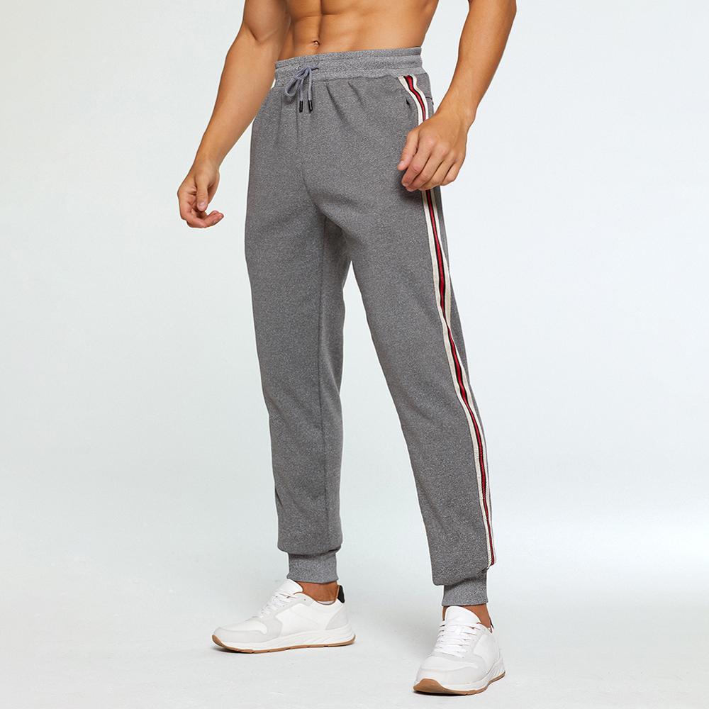 Casual Broek Mannen Joggers Streetwear Hip Hop Joggingbroek Fitness Mannen Sportswear Track Broek Streep Gym Jogging Broek Broek Mannen: XS / LK50 Grey