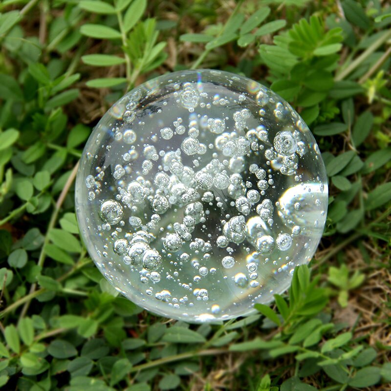 40/60/80MM Clear Bubble Crystal Ball Home Office Desk Decoration Feng Shui Sphere Paperweight Photography Prop Magic Ball