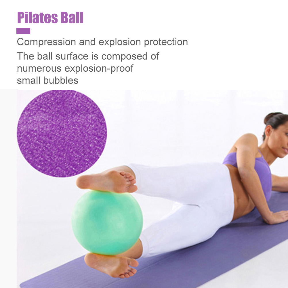 25cm PVC Workout Anti Burst Pilates Yoga Office Staff Coordinated Balance Exercise Blood Circulation Training Gym Ball Fitness