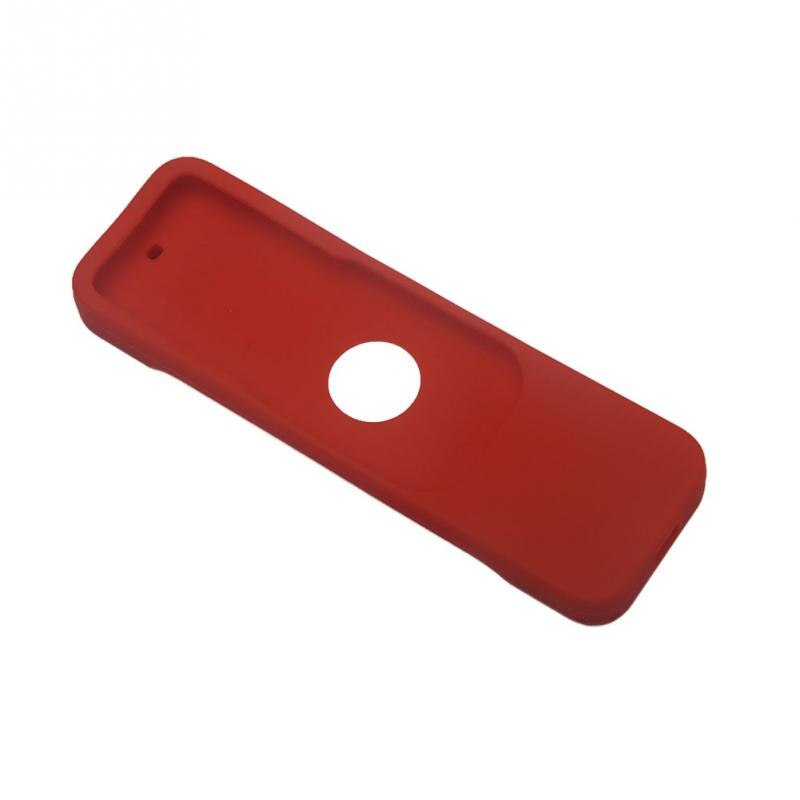 Kleurrijke Siliconen Beschermhoes Cover Skin Voor Apple Tv 4 Afstandsbediening Waterdichte Stofkap: Red