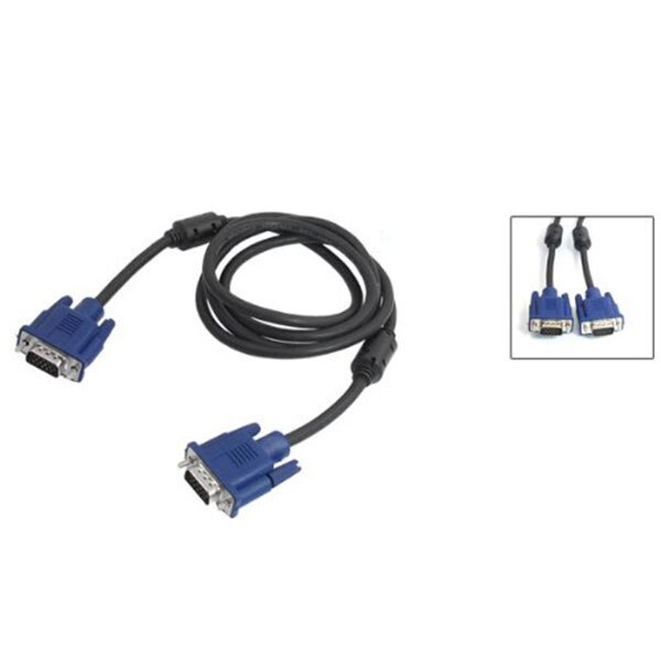 1.5M Vga 15 Pin Male Naar Male Plug Computer Monitor Cable M/M Cord