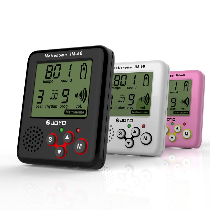 JOYO – Mini métronome numérique LCD à Clip JM-60, petite taille, voix réelle, son fort, accessoires pour guitare, Piano