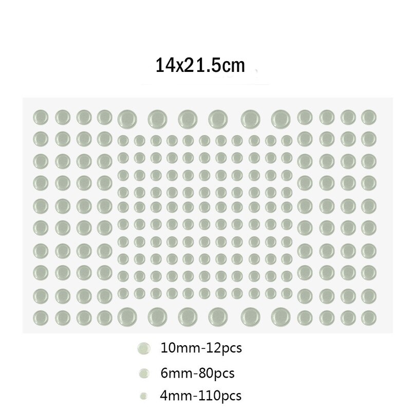 202/211 stuks lichtgevende 3d- sterren stippen bubbel muursticker voor doe-het-zelf slaapkamer kinderkamer decoratie glow in the dark fluorescerende muursticker: 202 stuks stippen