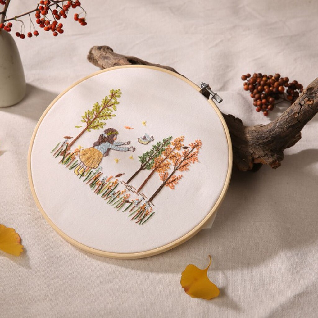 1x Stamped Cross Stitch Starter Kits Beginners for Wall Art Home Decor 30x30cm, for Beginner or Handicraft Lovers: 1