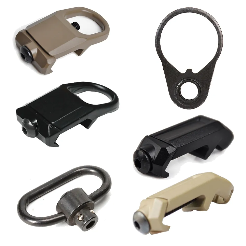 Gbb liberação rápida qd sling anel de montagem de escopo rotativo. 223 ar15 acessórios de caça se encaixa 20mm ferroviário arma adaptador qd