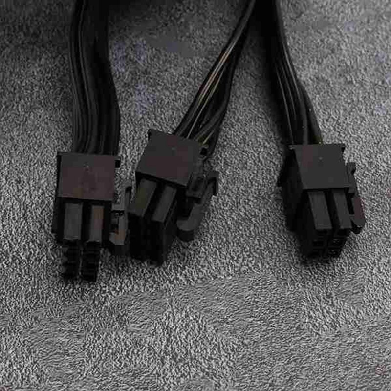 HFES 5Pcs PCI-E 6 Pin To 2 Ports 6+2 Pin Power Supply Cable For Cooler Master V Series V850 V700 V1000 Modular PSU
