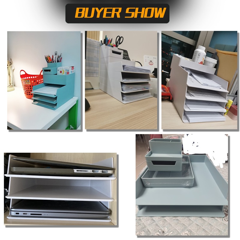 Multifunction Desktop File Rack A4 Document Trays ... – Grandado