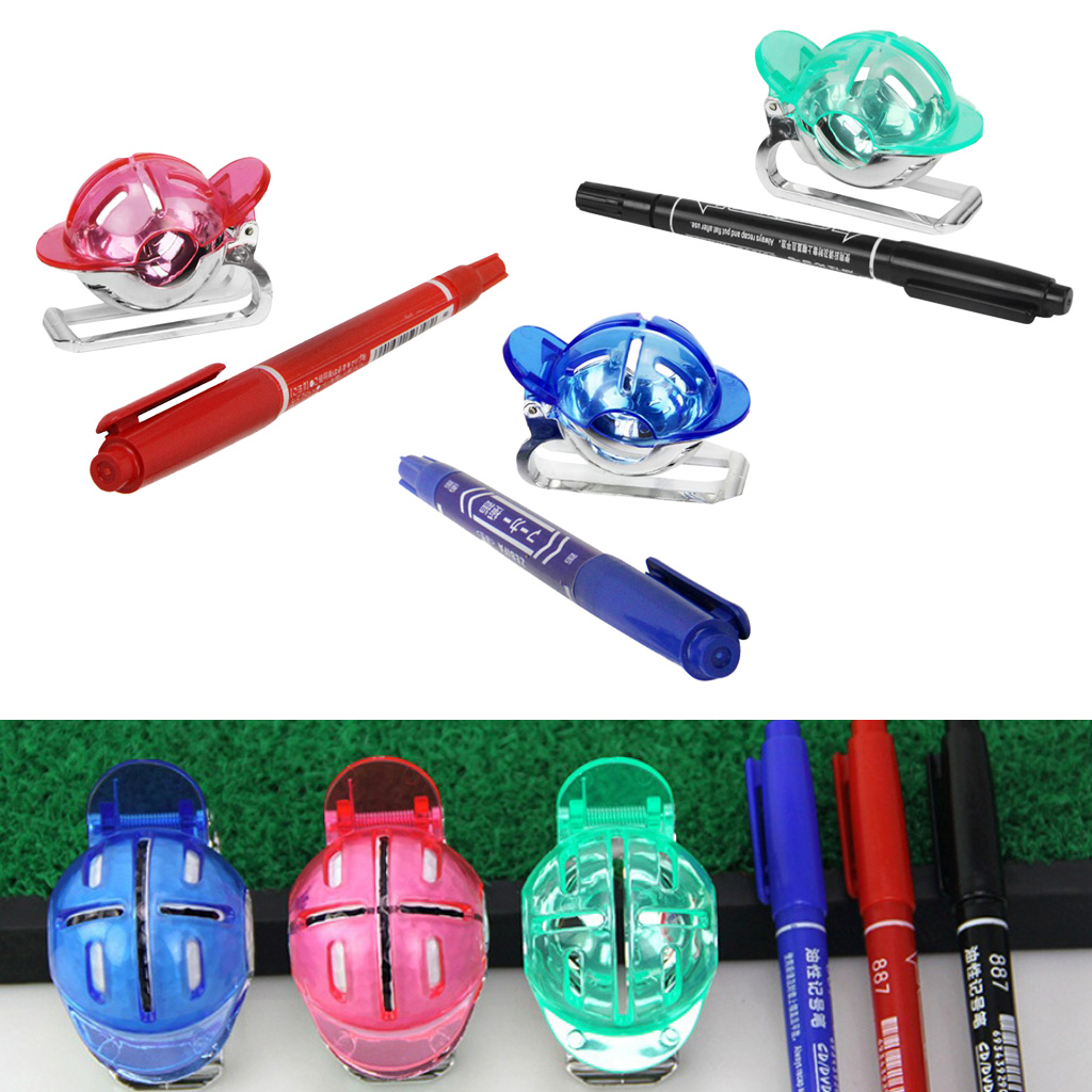 Delineador de la bola de Golf portátil y marcador línea ligera Alineación de dibujo herramienta accesorios para Golf para Putting