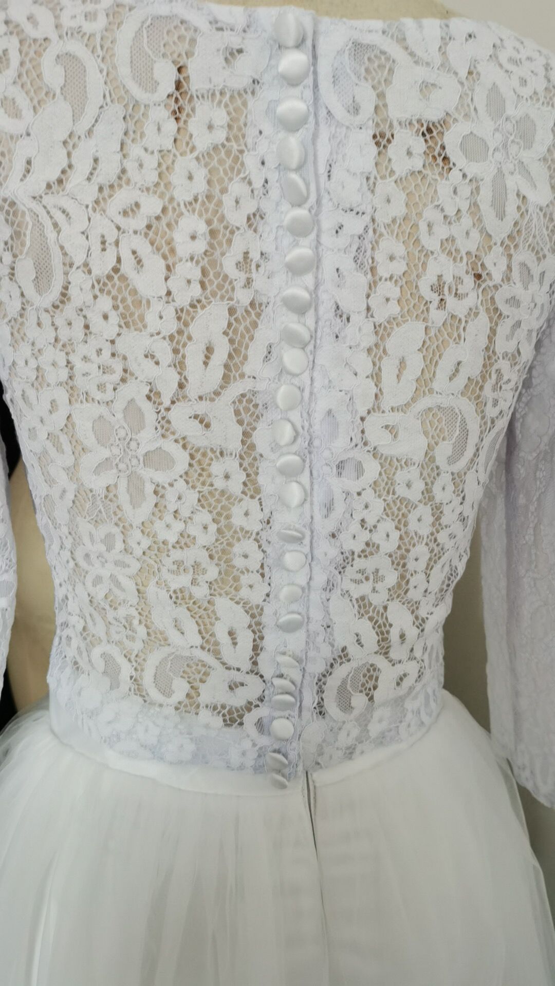 3/4 Long Sleeve Wedding Lace Jacket Scoop Bridal Wrap Bolero White Ivory Plus Size Weddng Coat