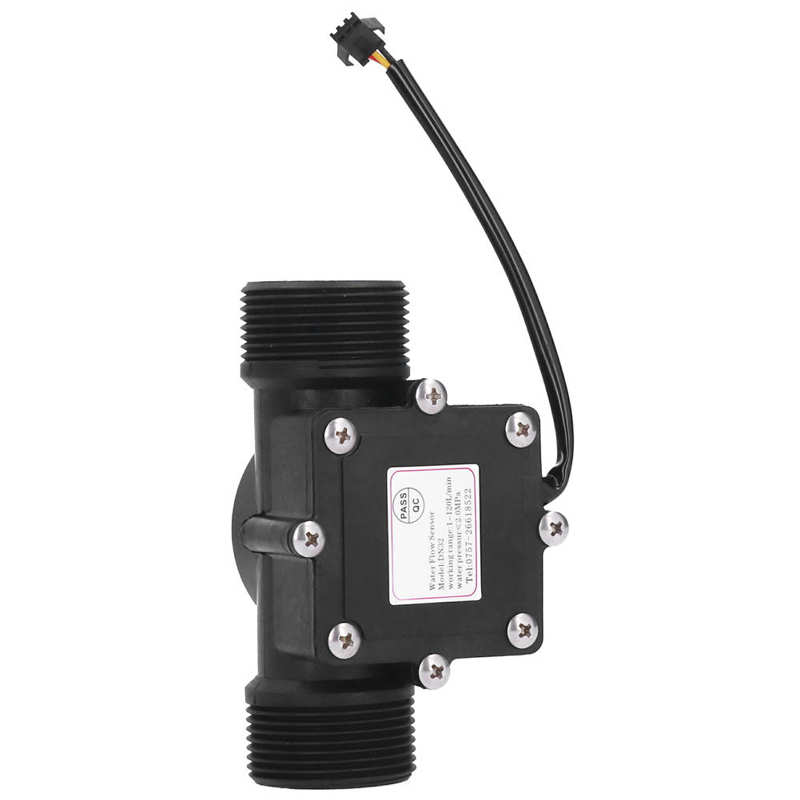 YF-DN32 G1.25in Industrial Flow Meter Pipe Water Flowmeter Counter Hall Sensor DC3-24V