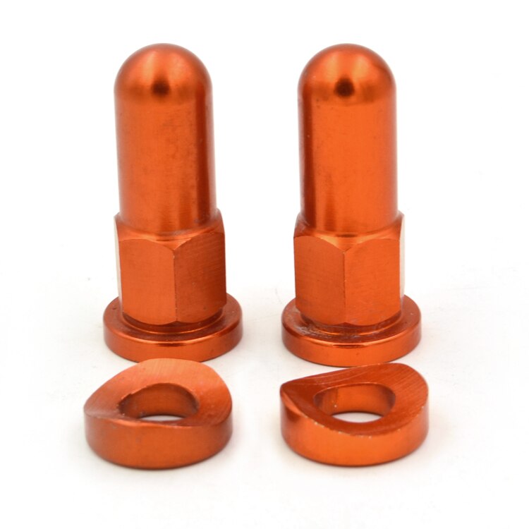 Motor CNC MX Velg Lock Covers Moeren ringen Beveiliging Bouten Voor YAMAHA YZ125 YZ250 YZ250F YZ450F WR250F WR450F YZ85 WR426F: Oranje