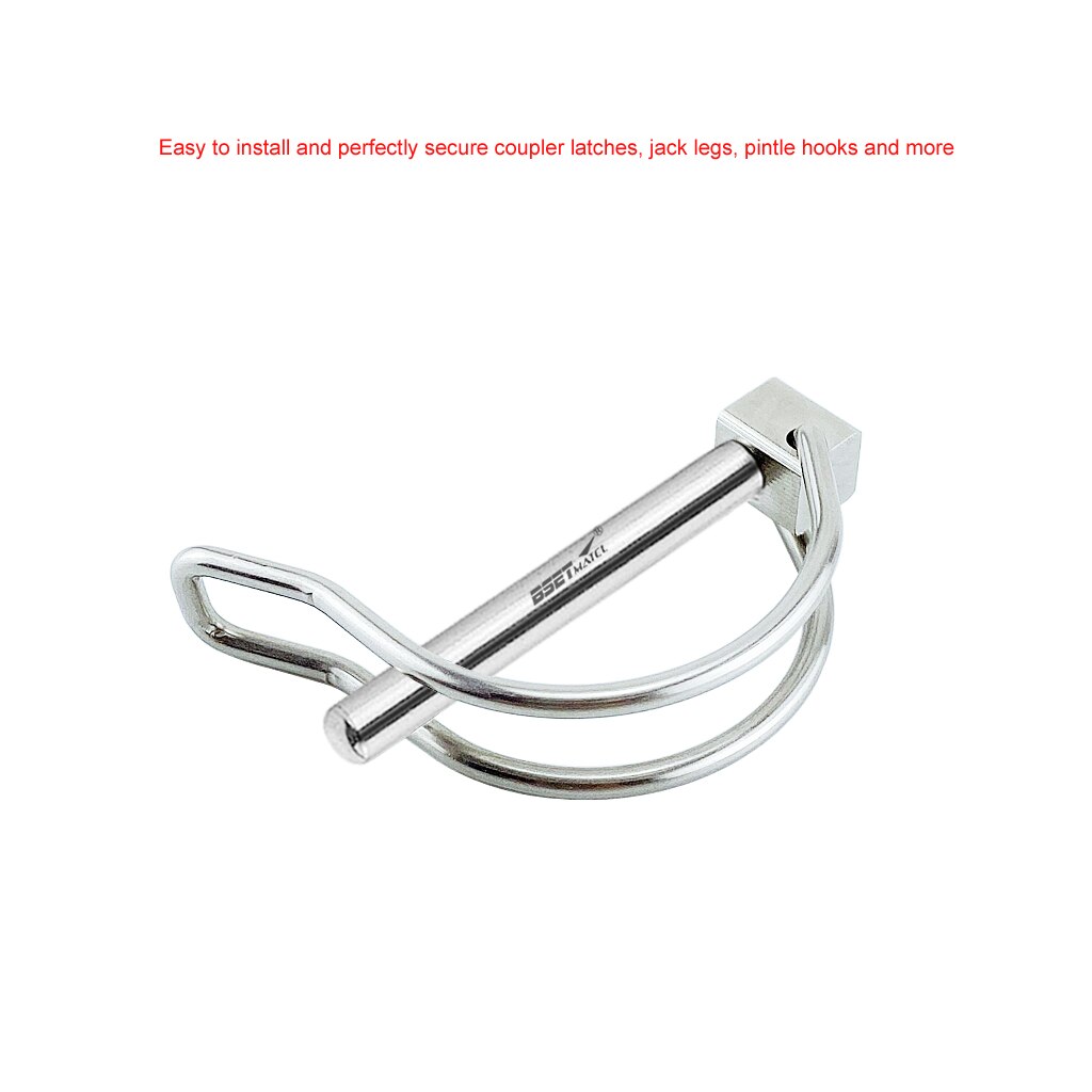 2X Stainless Steel 316 Quick Lock Release Trailer Towing Coupler Safety Pin Bicycle Stroller Cargo Stage leg Hitch Hook Clip