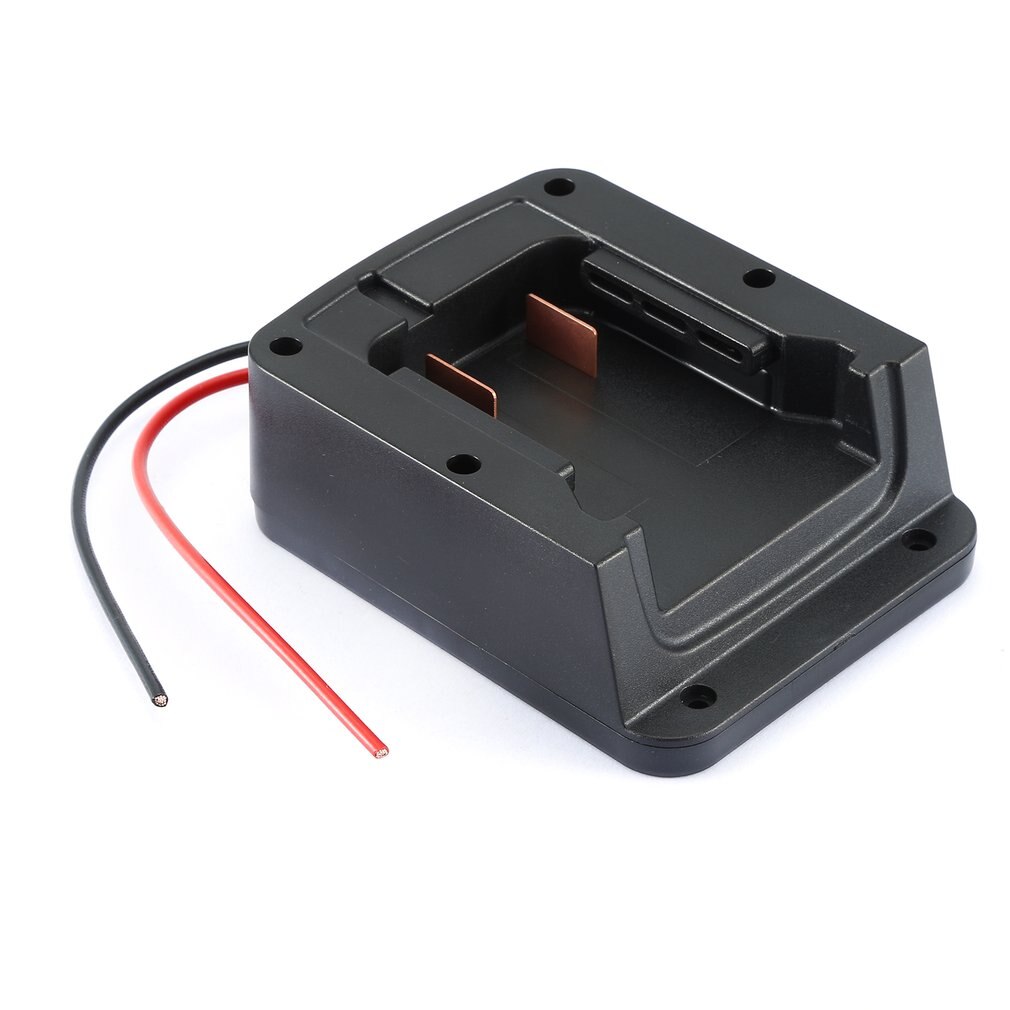 Right Angle Battery Adapter With DIY 2 Wiring Output for Milwaukee 18V M18 XC18 Dock Power Connector Black