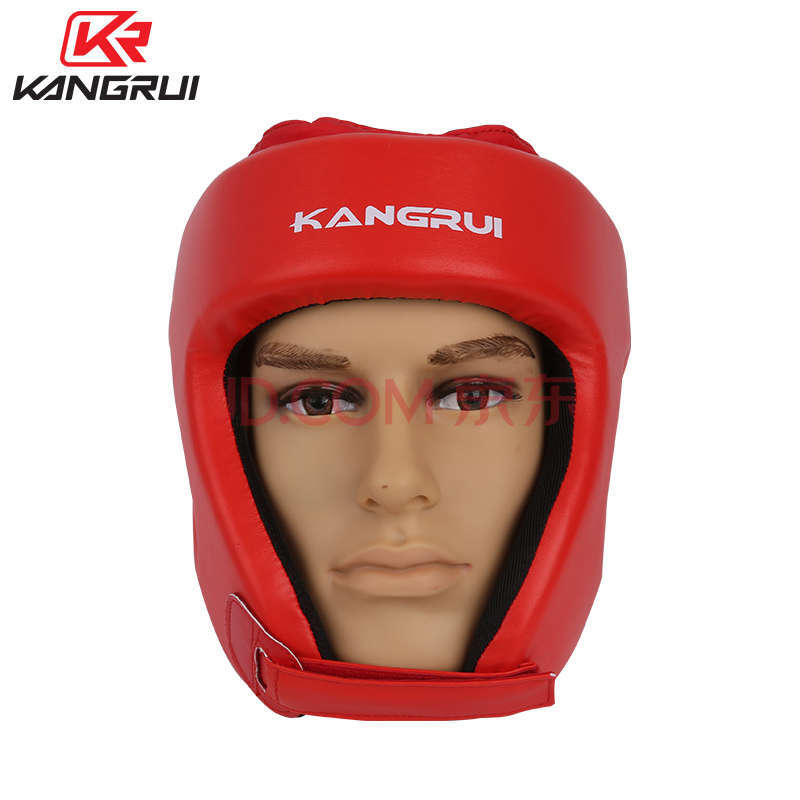 Kang Rui Sanda Head Guard Boxing Face Competition Training Helmet Protective Red L