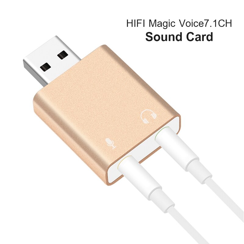 Usb-geluidskaart 7.1 externe usb naar jack 3.5mm hoofdtelefoonadapter stereo o-mic geluidskaart voor pc computer laptop