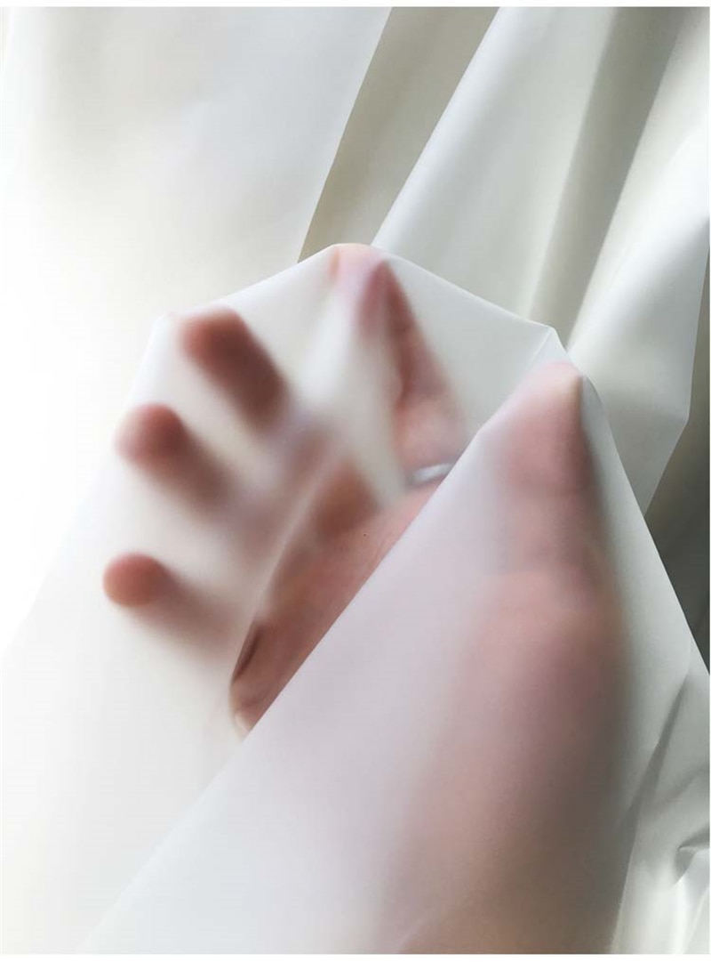 Frosted Translucent Matte Tpu Stof Perspectief Wind Regenjas Diy Tas Stof Plastic Film Waterdichte