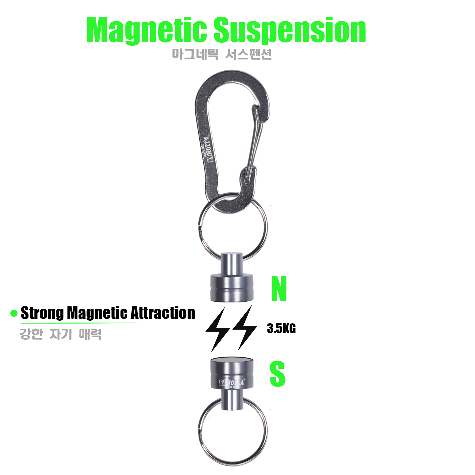 Magnetische Netz Freisetzung Halfter Mit Spiral- Schlüsselband Fliegen Angeln Werkzeuge Starke Magnet Karabiner Schnelle Schnalle Anti Seil Zubehör