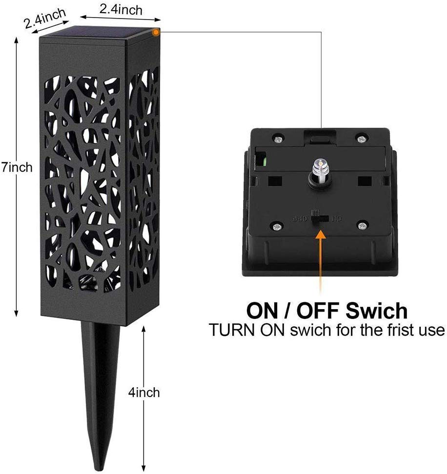 Solar græsplæne lys havelys udendørs terrasse gård græsplæne dekoration vandtæt solar led lys hjem gård gård dekoration lampe