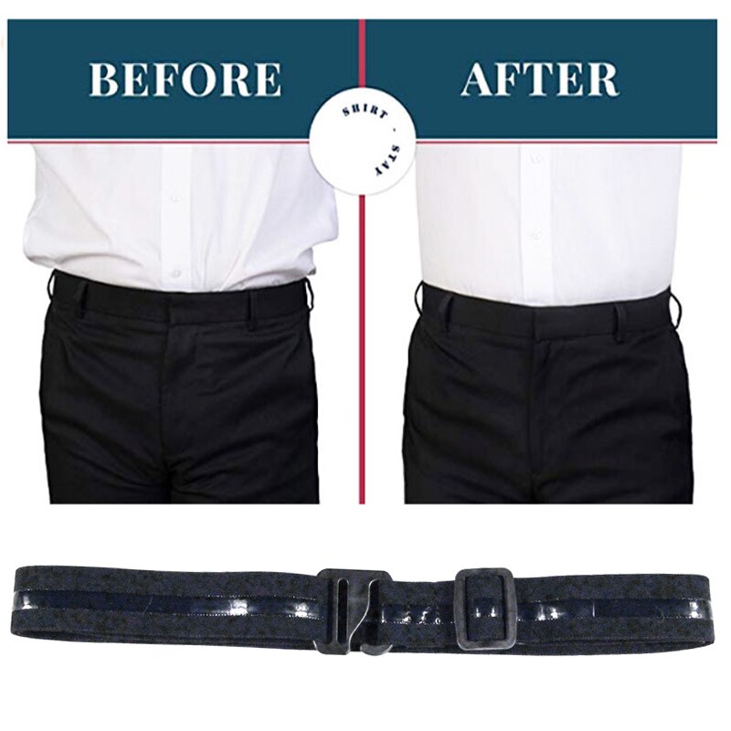 Chemise porte-séjour ceinture réglable antidérapant anti-rides sangles de verrouillage pour femmes hommes EIG88