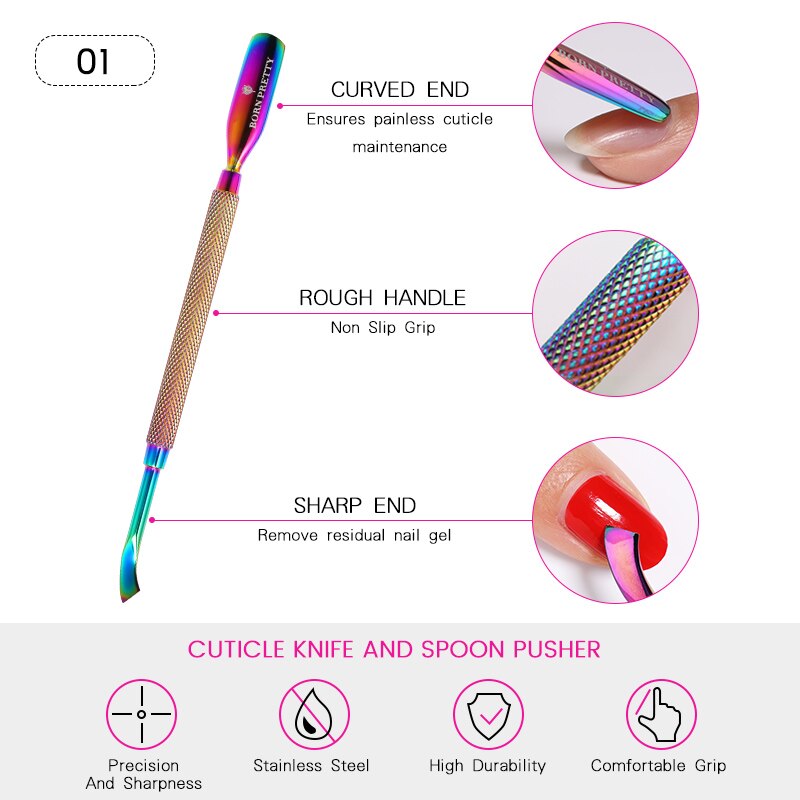 BORN PRETTY Cuticle Nippers Nail Art Scissors Cuticle Clippers Trimmer Dead Skin Remover Stainless Steel Cutters Nails Tool: 7