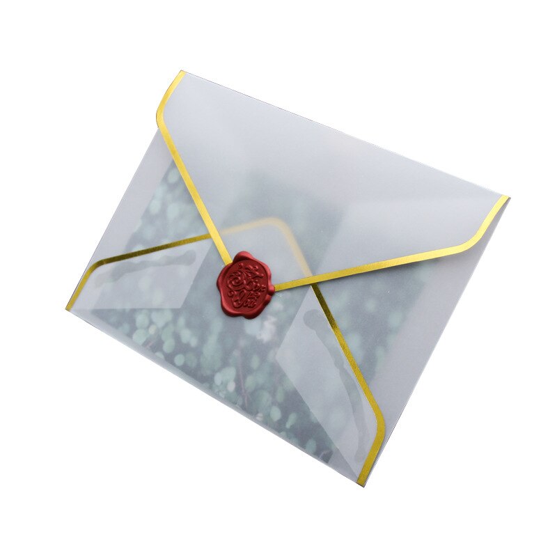 50 Stks/set Van Stamping Papier Enveloppen Transparant Papier Enveloppen Uitnodiging Anniversary